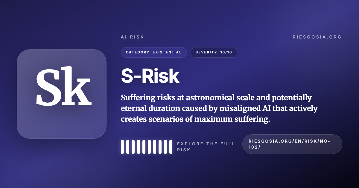 S-Risk (Sk) - AI Risk - RiesgosIA